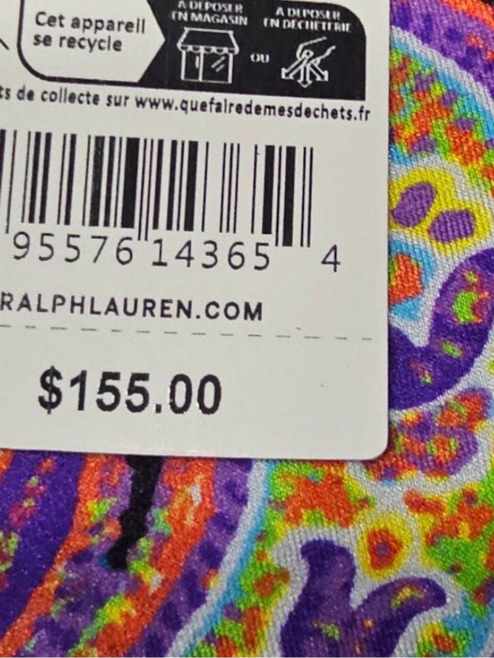 Lauren Ralph Lauren black Bordado Paisley Ruched One-Piece Swimsuit 14 NWT - Picture 12 of 15